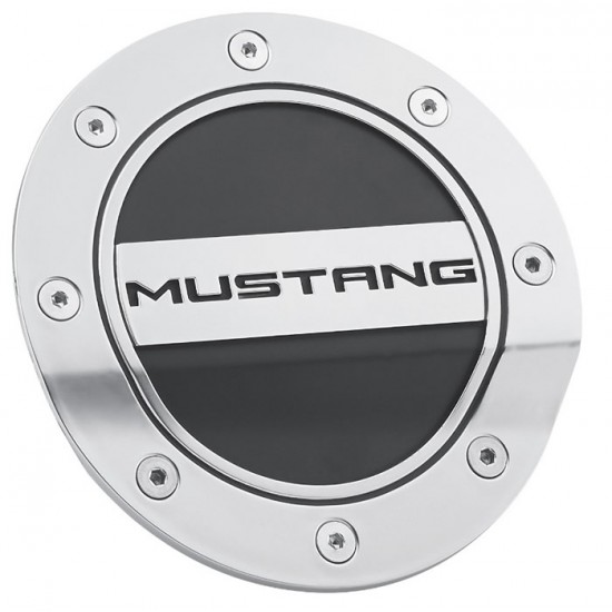 Drake Porte d'Essence Argent et Noir avec logo MUSTANG 2015-2022 Mustang